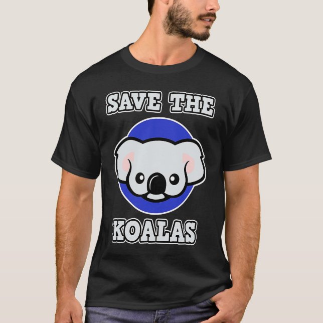 T-shirt Koala for Men and Women  Save the Koalas (Devant)