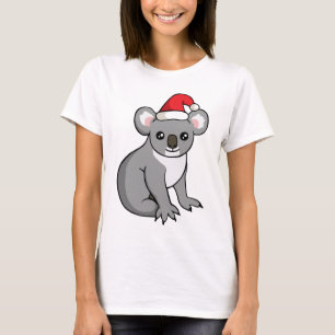 T-shirt Koala mignon de Noël dans la chemise de dessin de