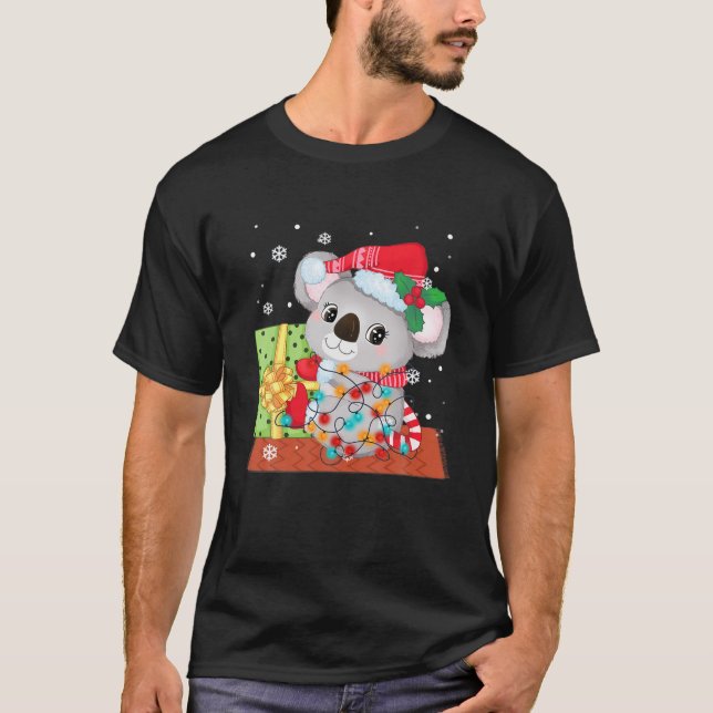 T-shirt Koala Ornament Décoration Arbre de Noël Tee Xmas (Devant)