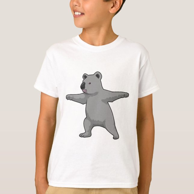 T-shirt Koala ours au Yoga Fitness (Devant)