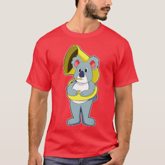 T-shirt Koala ours sur Musique avec saxophone