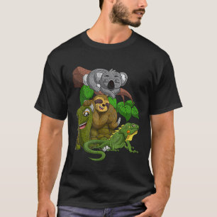 T-shirt Koala Paresseux Tortue Iguane Drôle Équipe Animale