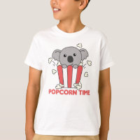 Koala Popcorn Time Animaux Drôle Dans La Nourritur