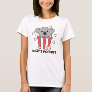 T-shirt Koala Popcorn Whats Poppin Funny Koalas
