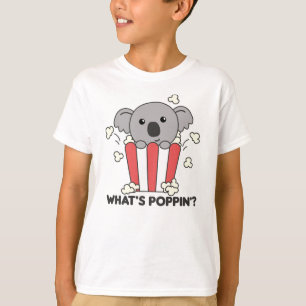 T-shirt Koala Popcorn Whats Poppin Funny Koalas