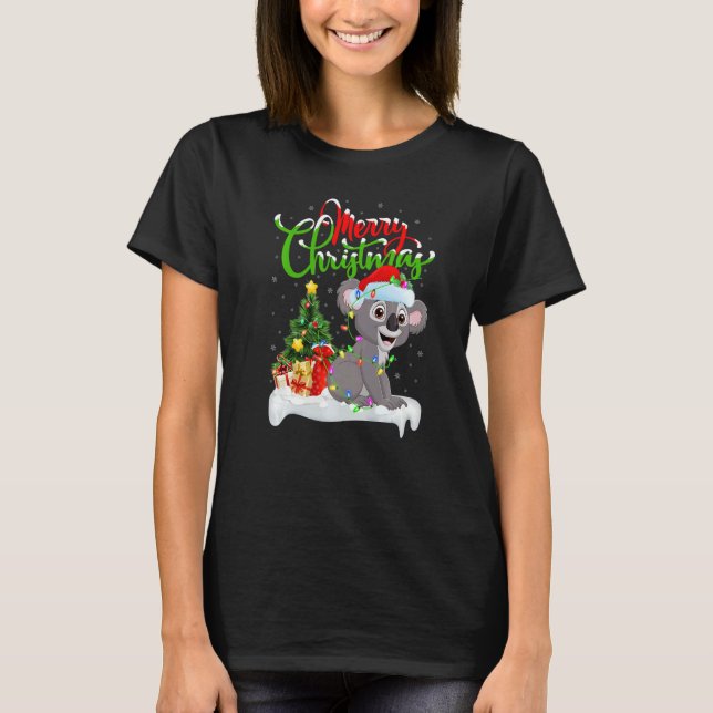 T-shirt Koala  Xmas Decorations Santa Koala Christmas (Devant)