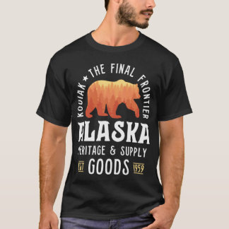 T-shirt Kodiak Alaska Shirt Bear The Final Frontier Family