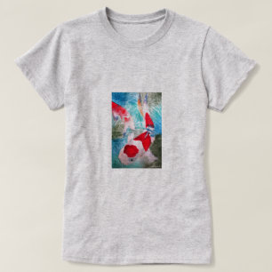 T-shirt Kohaku Koi 2 Art de poissons à l'aquarelle japonai