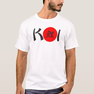 T-shirt KOI - Calligraphie japonaise de Nishikigoi 1