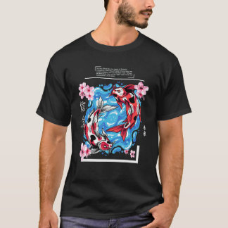 T-shirt Koi Carp Japanese Fish Design