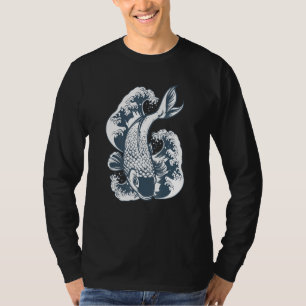 T-shirt Koi Cool japonais tatouage Jinli Japon Coi Carp