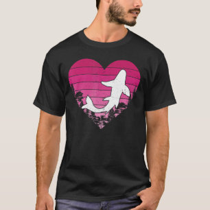 T-shirt Koi Fish Lover Retro Vintage Heart Koi Valentines