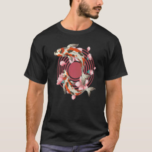 T-shirt Koi Fish Pond Sakura Nishikigoi Cherry Blossom Koi