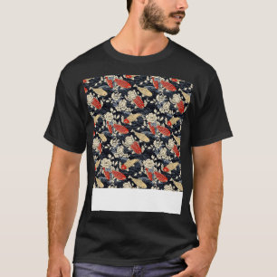 T-shirt Koi Fish Seamless Motif japonais p asiatique chino