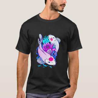 T-shirt Koi Fish Yin Yang Nishikigoi Japanese Fish Lotus