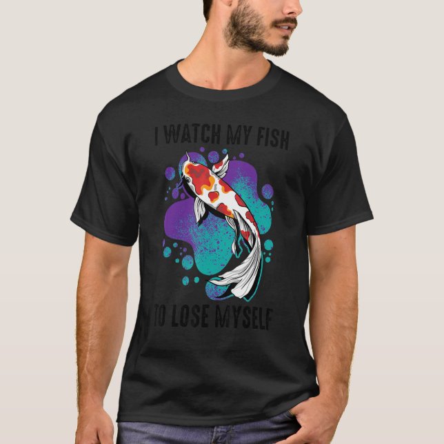 T-shirt Koi Je Regarde Mon Poisson Pour Me Perdre Carp Ins (Devant)