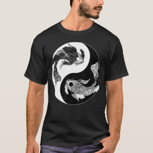 T-shirt Koi Nishikigoi Poisson Koi Carp Japon Yin Yang