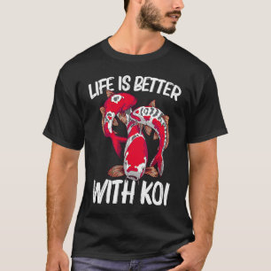 T-shirt Koi Poisson Pour Hommes Femmes Japon Koi Carp Pois