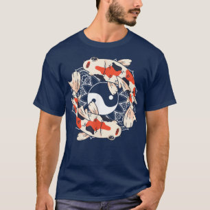 T-shirt Koi Yin Yang Carpe asiatique Nishikigoi japonais K