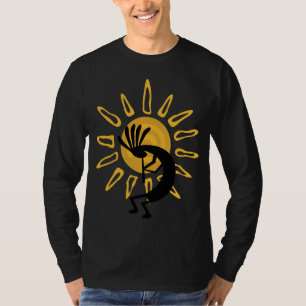 T-shirt Kokopelli Gold Mens Long Sleeve