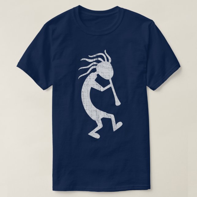 T-shirt Kokopelli Lecteur Flûte Aspiré Fertilité en panne  (Design devant)