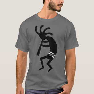 T-shirt Kokopelli Rouge Et Noir