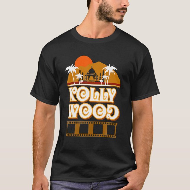 T-shirt Kollywood Movie Retro Style Tamoul Indian Cinema L (Devant)