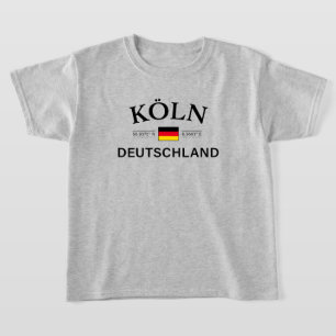 T-shirt Koln (Cologne) Deutschland coordonne les enfants a