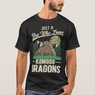 T-shirt Komodo Dragon Boy Komodo Dragon Moniteur Lizard