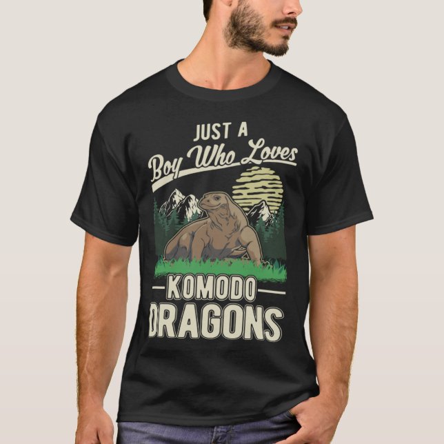 T-shirt Komodo Dragon Boy Komodo Dragon Moniteur Lizard (Devant)