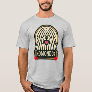 T-shirt Komondondor Hongrois Sheepdog Mop Chien avec Dread