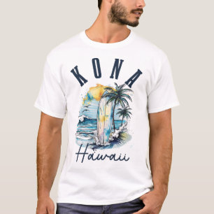 T-shirt Kona Hawaï Hawaïen Surf Vintage Surfeur Surfeur _1