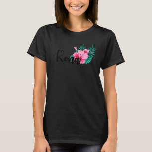 T-shirt Kona Hawaii Cute Hibiscus Flower Hawaii