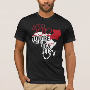 T-shirt Kony 2012 coeurs