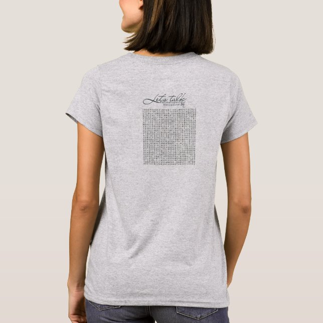 T-shirt Konymoi "Parlons : Perimenopausal" (Dos)