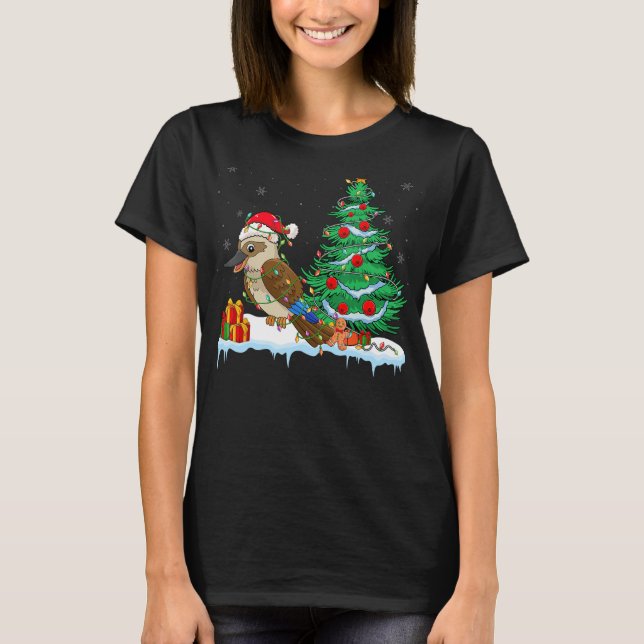 T-shirt Kookaburra Ancien Noël Kookaburra Portant Sant (Devant)