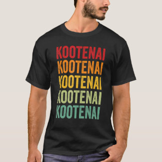 T-shirt Kootenai County Idaho Rainbow Text Design