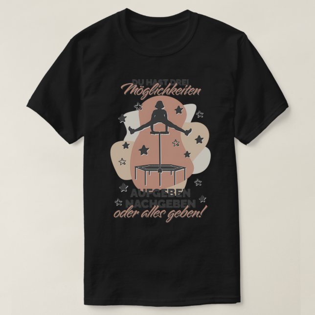 T-shirt Kopie von Trois Façons De Donner Tout Saut Fitness (Design devant)