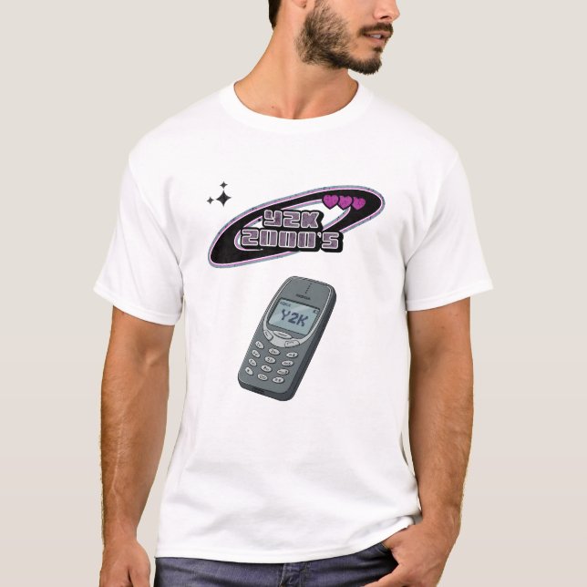 T-shirt Kopie von Y2K Nostalgie : 2000s Oldschool Phone (Devant)