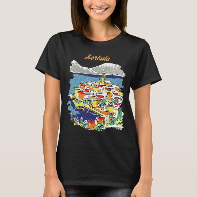 T-shirt Korcula, dessin (Devant)
