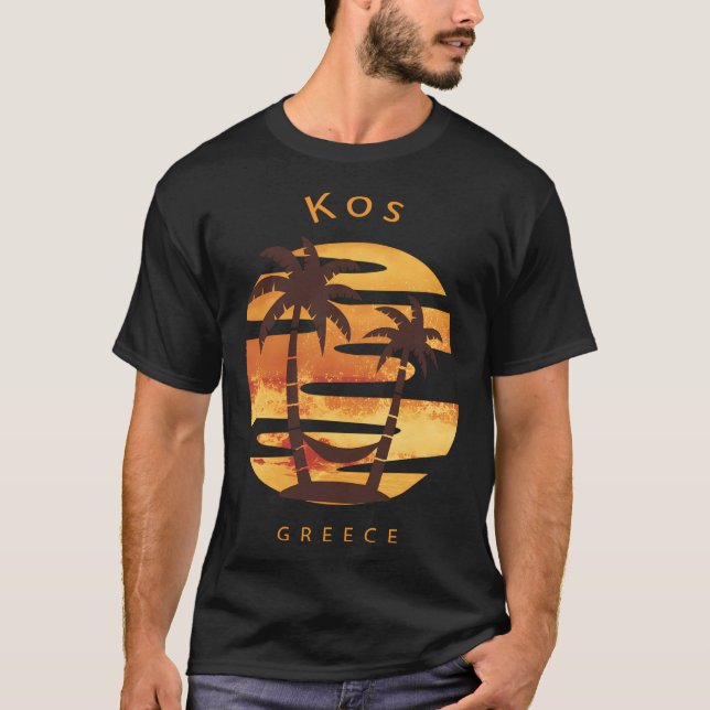 T-shirt Kos Grèce Sud Egée Méditerranée île (Devant)