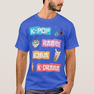 T-shirt KPop Ramen Boba KDramaCute Anime Ramen