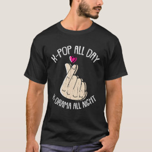 T-shirt Kpop Toute La Journée Kdrama Toute La Nuit K Pop F