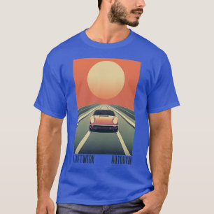 T-shirt Kraftwerk Autobahn Retro esthétique Design origina