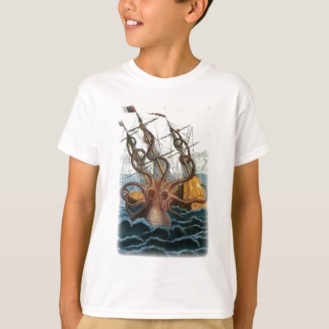 T-shirt Kraken par Pierre Denys de Montfort, 1801 (Devant)