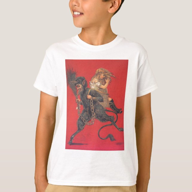 T-shirt Krampus Kidnapping fille (Devant)
