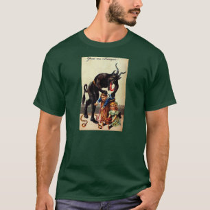 T-shirt Krampus Kids in Panier de Noël Chemise de Noël