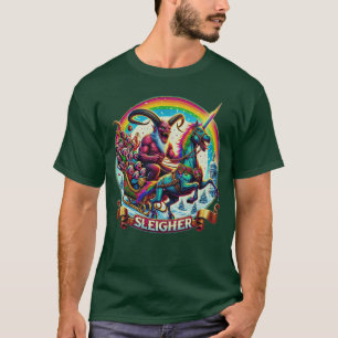 T-shirt Krampus Licorne Démon Horreur Noël Aller