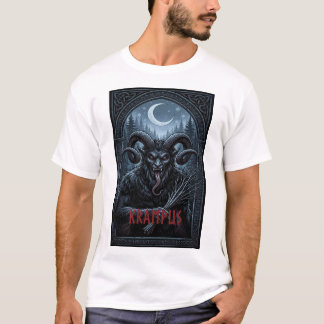 T-shirt Krampus Nordic Runic Frame Dark Gothic Christmas