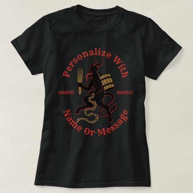 T-shirt Krampus personnalisé (Design devant)